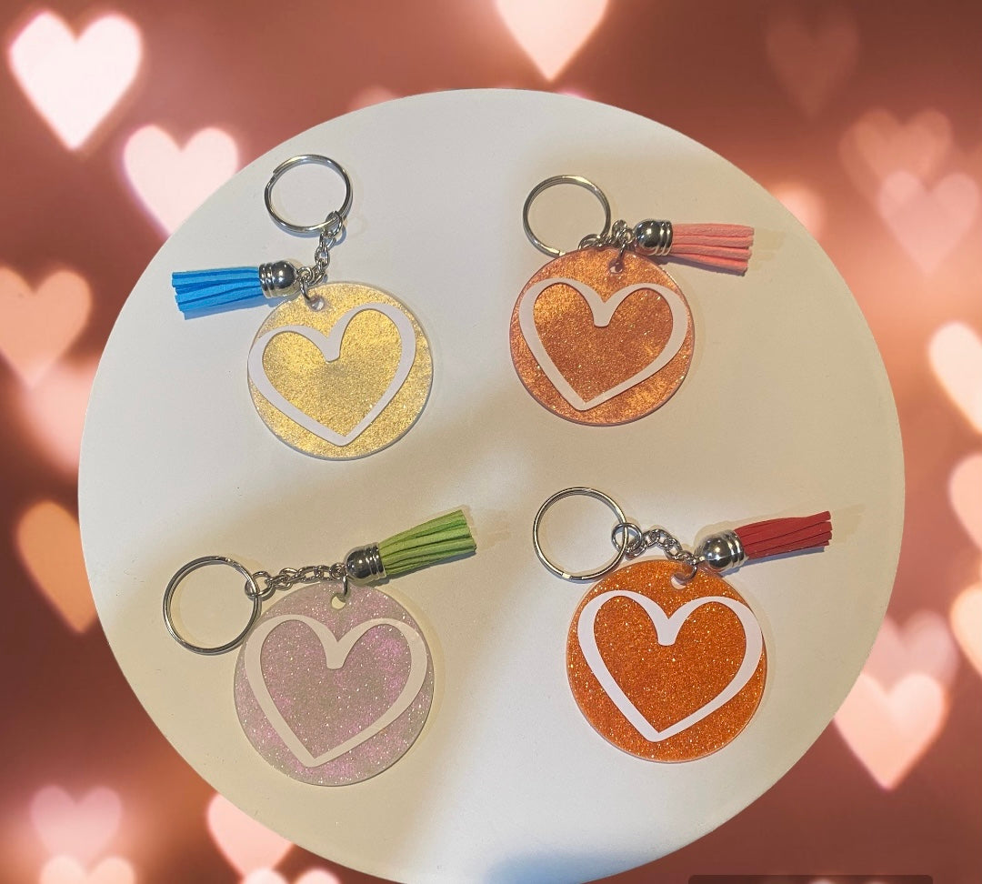 Personalized Custom Keychains Cured with UV Resin