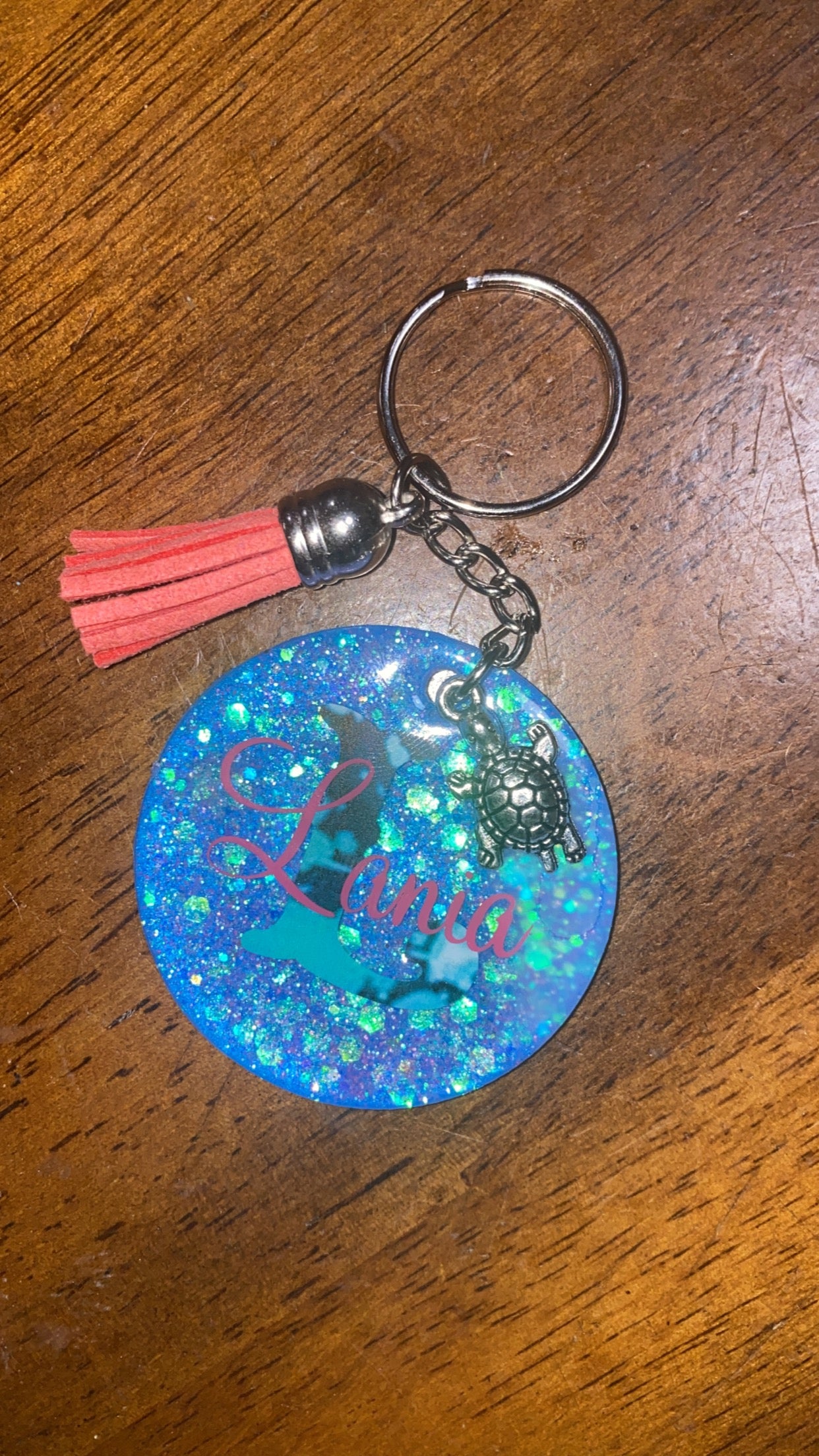 Personalized Custom Keychains Cured with UV Resin