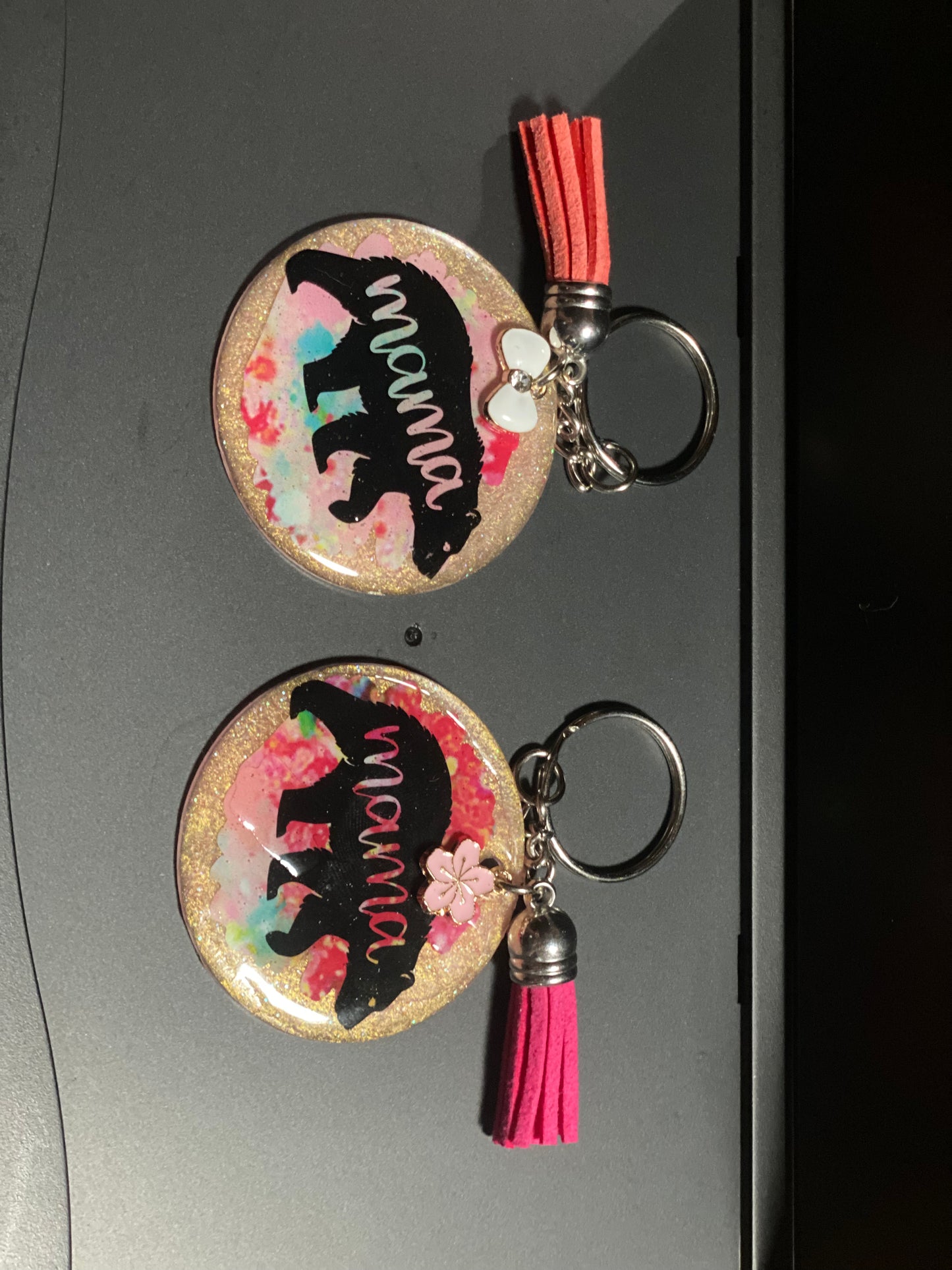 Personalized Custom Keychains Cured with UV Resin